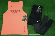 Nike Men's Run Division Hybrid Running Tights/Short & Aeroswift Tank Singlet, S