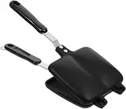 NAMOARLY Aluminum Sandwich Frying Pan Double-Sided Toast Maker Pancake Snack Pan Grill Toast Oven Kitchen Accessory Easy Cleanup