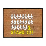Dw Stand Out Fishing - Funny Novelty Doormat Man Cave Floor mat