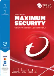 Trend Micro Maximum Security 1 Device 1 Year (Digital Download)