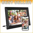 Elegant 10.1 Inch WiFi Digital Photo Frame - Auto-Rotate & Instant Sharing