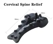 Correct Cervical Vertebra Lumbar Traction Straight Spine Spine Relax Back Massage Board Brace Back Stretching Device Health Care Black