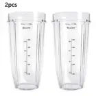 2PCS 24oz Replacement Parts Cups For Nutri Ninja Blender Auto iQ 900/1000/1500W