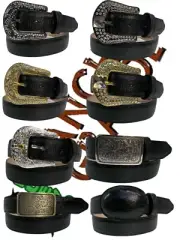Men's Original Lizard/Iguana(Armadillo) Black Western Belt With Optional Buckle