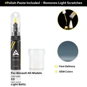 Touch Up Paint For Renault All Models CD Light Baltic With Polish Paste