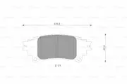 Bosch Rear Brake Pads for Lexus Is 250 2.5I E3 2.5L Diesel 4GR-FSE 2013 - 2015