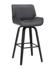 Armen Living Tyler 30in Bar Height Swivel Wood Bar Stool