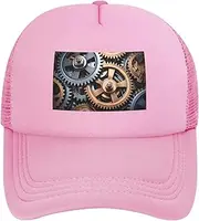 [FSCEV] Cool Steampunk Gears Adult Mesh Baseball Cap Trucker Traveling Cycling Jogging Hiking Fishing Outdoor