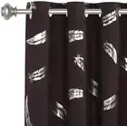 100% Blackout Brown Curtains for Bedroom 84 Inches Long Thermal In