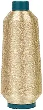 Generic Gold Metallic Embroidery Thread Floss - 4997 Yards, Polyester Core, Luxurious, Durable