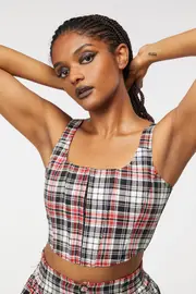 Skelly Tartan Corset