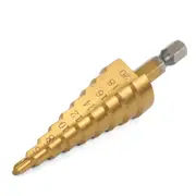 Doersupp 1Set 3-12M/4-12Mm/4-20Mm Step Drill Titanium Coated Step Drill Bits Set