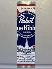 VINTAGE PABST BLUE RIBBON BEER 11 INCH x 3 INCH BUMPER STICKER BRAND-NEW MINT
