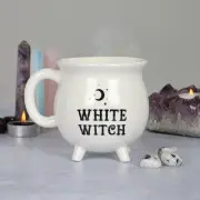 White / Black / Blank Ceramic Cauldron Mug