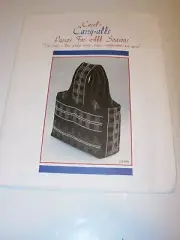WOMENS UNCUT SEWING PATTERN CAROLS CARRY ALLS PURSE TOTE BAG SHOULDER COUMPUTER