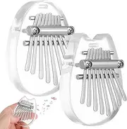 Abaodam Compact 8-note Mini Kalimba for Boys and Girls and Adults Acrylic Material Fun Music Instrument