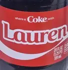 Share A Coke with Lauren 2025 Personalized Gift Coca Cola Bottle 20oz