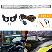 WSAYS For Can Am Maverick R/R Max Roof 42" LED Light Bar Mount Key-On Wire Kit