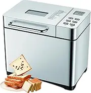 Bread Maker Machines, 19 in 1 Cake Toast Baking Machine with Not Stick Pan and LCD Touch Panel, 3 Loaf Sizes, Fully Automatic Nut Spreading and Delay Timer, for Home Bread, Yogurt, Jam