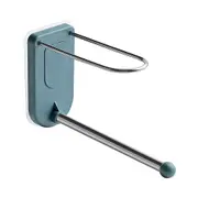 Clothes Hanger Storage Shelf Stainless Steel Free Punch Saving Wall Clip Hangers Storage Racks Home Organizer Accessories