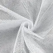 63 x 59 Inch White Mesh Fabric, Slightly Stretch Mesh Fabric Cuttable Netting Fabric Mesh Fabric for Sewing Projects Shopping Bag Backpack Pocket Straps and Netting Clothes
