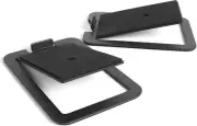 S4 Tilted Desktop Speaker Stands for Medium Bookshelf Speakers & Mid-Size 3”-4”