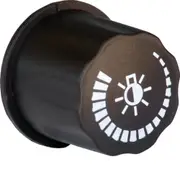 WBADK-MB - Hager Matt Black Accessory Dimmer Knob