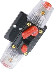 Flaconi Car Inline Circuit Breaker,Circuit Breaker Car Audio,Automotive Fuse Holder Audio circuit Breaker,Manual Reset Fuse Breaker (100A)
