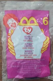 Vintage 2000-McDonald's Happy Meal Ty Beanie Baby #6 Bumble the Bee NIP