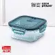 【CookPower鍋寶】耐熱玻璃防滑保鮮盒640ML-正方形