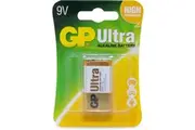 GP 9V Ultra Alkaline Battery Single Pack for Smoke Detectors