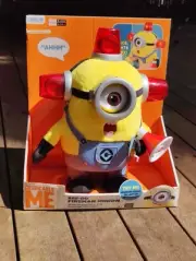 Minions Despicable Me Talking Fire Alarm Flashing Lights Plush Megaphone BeeDoo