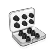 Memory Foam Ear Tips Earbuds Noise Isolating Eartips For Earphone Headphones-Black