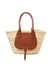 Chloé Medium Marcie Basket in Tan