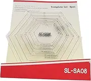 Mini Hexagon Quilting Template for Domestic Sewing Machine 1 Set = 8pcs#SL-SA08