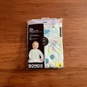 Bonds Baby Easter Bunny White Long Sleeve Zip Wondersuit Size 00 BNIP