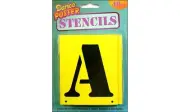 Darice 3" POSTER STENCILS Alphabet Letter Number Punctuation TEMPLATE 48pc