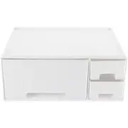Computer Accessory Storage Rack with Drawer Stand Monitor Riser