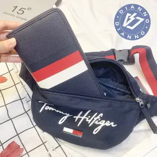 帝安諾-實體店面 Tommy Hilfiger 經典質感真皮長夾 短夾 男夾 腰包 帆布腰包 真皮胸包 胸包