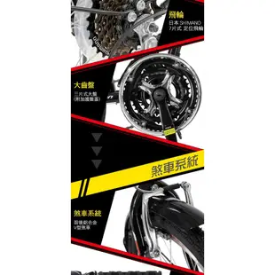 【StepDragon】 S306 20吋 Shimano 21速 後貨架擋泥板折疊車(服務升級)