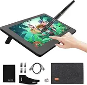 Daseeme BT-12HDT Portable 11.6 Inch HD H-IPS Touchscreen LCD Graphics Drawing Tablet 1366 * 768 Display Support 8192 Pressure Level Passive Technology with Tilt Function USB-Powered Low Consumption