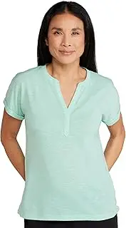 [Mountain Warehouse] Skye Womens Slub T-Shirt - UV Protection Ladies Casual Active Tee, Lightweight Top, Breathable - for Outdoors, Holiday, Gym, Hiking
