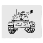 2 x 'Army Tank' Microfibre Lens / Glasses Cleaning Cloths (LC00024000)