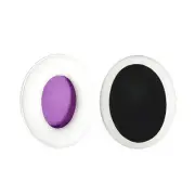 2 Pieces Leather Ear Pad Covers for Kingston Cloud Silver Ii Headset - White