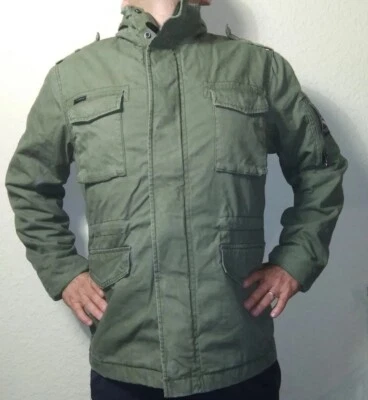 Superdry Rookie Edition Military Jacket Men's. M. Full Zip Heavy Weather Field