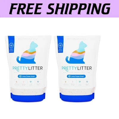 Long-Lasting Non-Clumping Crystal Cat Litter with Odor Control - 12 lbs Total