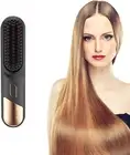 CHUCII Hair Straightener Brush Cordless, Portable Mini Hair Straightening Bru...