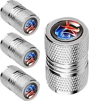 Car Tire Caps | 4 Pack Valve Caps Tire Stem Caps,Aluminum Alloy Valve Caps, Rustproof Tire Stem Caps, Black Tire Valve Caps for Bikes, SUVs, Trucks