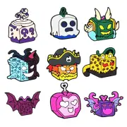 New 9Pcs Blox Fruits Shoe Charms Shoe Flower PVC Cute Cartoon Funny Shoe Pretty