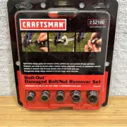 SEARS Craftsman USA NOS 9 52160 Bolt-Out Damaged Bolt/Nut Remover Extractor Set